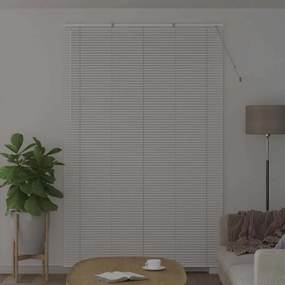 vidaXL Βενετσιάνικες Ρόδες Λευκό 220x150εκ Αλουμίνιο
