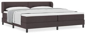 vidaXL Κρεβάτι box spring με στρώμα με στρώμα Σκούρο καφέ Σκούρο καφέ