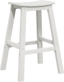 vidaXL Σετ Μπαρ Κήπου 4 pcs Λευκό HDPE