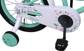 Magic 16 Inch 25 cm Girls Coaster Brake Turquoise