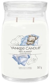 Αρωματικό Κερί Soft Blanket 1701376E Large 9,3x15,7cm White Yankee Candle Wax