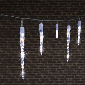 Χριστουγεννιάτικα Λαμπάκια 63 Led Μετεωρίτης 1.4μ Θερμό &amp; Ψυχρό Λευκό Drop F-R 875861N