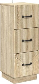 vidaXL Ντουλάπι με Συρτάρια 33 x 34,5 x 87 εκ. Επεξεργασμένο Ξύλο