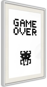 Αφίσα - Game Over - 20x30 - Μαύρο - Χωρίς πασπαρτού