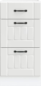 vidaXL ντουλάπι βάσης κουζίνας Lucca Λευκό κατασκευασμένο ξύλο