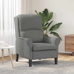 vidaXL Πολυθρόνα Σκούρο γκρι 76 x 94 x 102 εκ. Μικροΐνες