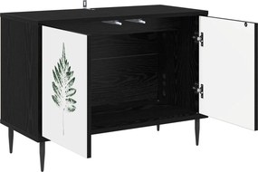 vidaXL Ντουλάπι TV HANAU 69 x 33 x 50,5 εκ. Μαύρη Δρυς