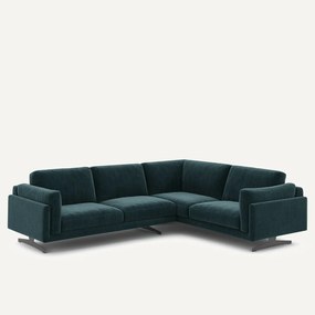 Γωνιακός καναπές από βελούδο chenille, César