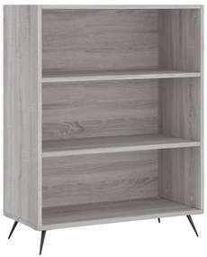 vidaXL Ντουλάπι Γκρι Sonoma 69,5 x 34 x 180 εκ. Επεξεργασμένο Ξύλο