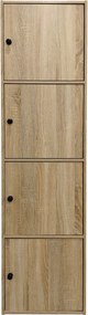 Ντουλάπι-στήλη Gabino pakoworld σε sonoma απόχρωση 40x39x158εκ