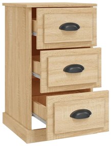 vidaXL Κομοδίνο Sonoma Δρυς 39 x 39 x 67 εκ. από Επεξεργασμένο Ξύλο