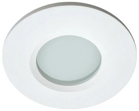 Σποτ Χωνευτό Ø8,4 cm IP44 GU10/GU5,3 Λευκό Viokef Viki Round 4151400