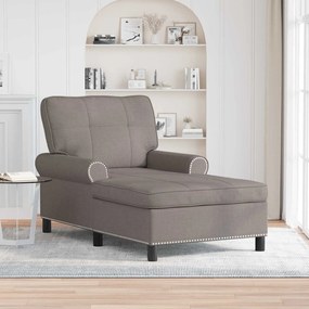 vidaXL Χαλάρωση με μαξιλάρι Taupe 91 x 157 x 91 εκ. ύφασμα
