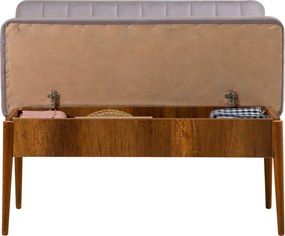 Αναπαυτικό Διθέσιο Κάθισμα Καρυδιά / Soho SETAS 110x40x85