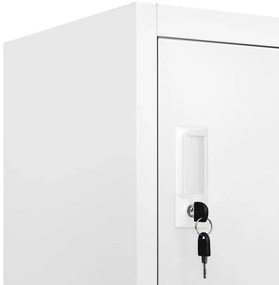 vidaXL Φοριαμός Γκρι 90x45x180 εκ. από Ατσάλι με 9 Τμήματα