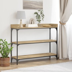 vidaXL Κονσόλα Ξύλου Artisan 100x30x80 εκ. Κατασκευασμένο ξύλο & Ατσάλι