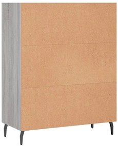 vidaXL Ραφιέρα Γκρι Sonoma 69,5 x 32,5 x 90 εκ. από Επεξεργασμένο Ξύλο