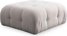 Corner Sofa Amaris 2 Seater With Pouffe -White White