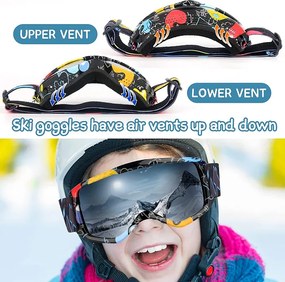 Παιδική μάσκα Σκι - HX040 - 920686 - Red/Blue