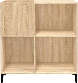 vidaXL Δισκοθήκη Sonoma Δρυς 84,5 x 38 x 89 εκ. από Επεξεργασμένο Ξύλο