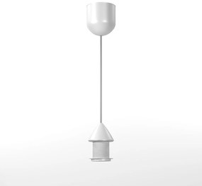 Καλώδιο Μονόφωτο Λευκό 80 cm Ε27 - Πλαστικό - MED-L1
