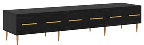 vidaXL Ντουλάπι TV Μαύρη Οξυά 150 x 36 x 30 εκ Επεξεργασμένο ξύλο
