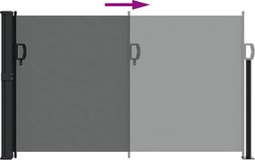 vidaXL Πτυσσόμενη Πλαϊνή Τέντα Ανθρακί 117x300 εκ.