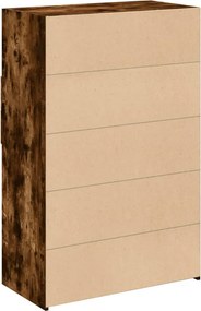 vidaXL Ντουλάπι Καπνιστή Δρυς 80x42,5x124 εκ. από Επεξεργασμένο Ξύλο