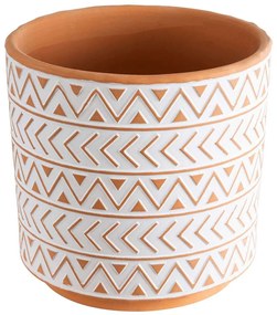 Κασπώ India 20498 Φ17,5x16,5cm Orange-White GloboStar Ceramic