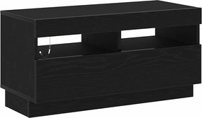 vidaXL Ντουλάπι TV Μαύρη Οξυά 80 x 35 x 40 εκ Επεξεργασμένο ξύλο