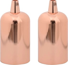 vidaXL Λαμπτήρες 2 τεμάχια Rose Gold E27