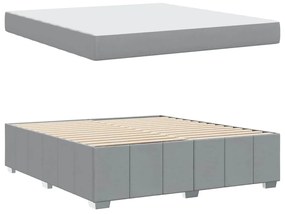 vidaXL Σκελετός Κρεβατιού Ανοιχτό γκρι 180 x 200 cm ύφασμα