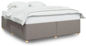 vidaXL Σκελετός Κρεβατιού Χωρίς Στρώμα Taupe 180x200 εκ. Υφασμάτινο