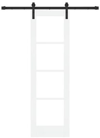 vidaXL Συρόμενη Πόρτα ORKDAL Λευκό 61 x 198.5 εκ. Ξύλο και μέταλλο