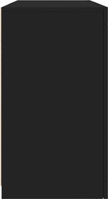 vidaXL Μπουφές με LED Μαύρος 123 x 37 x 67 εκ.
