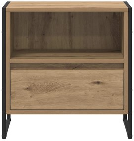 vidaXL Κομοδίνο 2 pcs Καρυδιά Χειροποίητης Εργασίας 50 x 39,5 x 50 εκ.