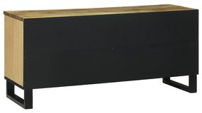 vidaXL Ντουλάπα τηλεόρασης - 100 x 33.5 x 46 εκ., φτιαγμένη από μασίφ ξύλο μάνγκο.