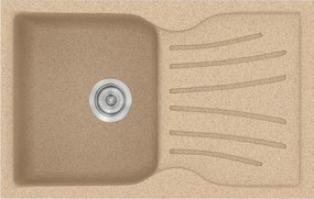 Sanitec Classic 327 (78×50) - Γρανιτένιος νεροχύτης - Granite BEIGE