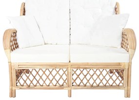 vidaXL Καναπές Διθέσιος από Ρατάν