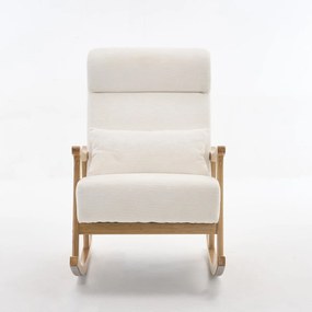 Κουνιστή Πολυθρόνα (66x95.5x98.5) Spitishop Ontario White