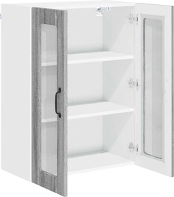 vidaXL Ραφιέρα τοίχου LUCCA Γκρι Sonoma 60 x 31 x 80 εκ.