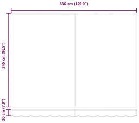 vidaXL Σκηνίτσα Αναδιπλούμενη Ανθρακί 350x250 εκ ύφασμα