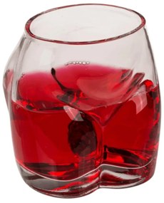 Ποτήρι Bottoms Up (Σετ 2Τμχ) 79/4932 7x5x9cm Clear Αλουμίνιο,Πέτρα