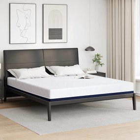 vidaXL Στρώματα Λευκό, Μπλε 200 x 200 cm