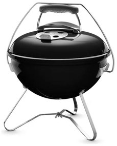 Φορητή ψησταριά κάρβουνου Weber 1121004 Smokey Joe, 37cm, Εμαγιέ, Λαβή με προστασία θερμότητας, Κλείδωμα καπακιού tuck-n-carry, Μαύρο