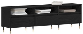 vidaXL Ντουλάπι TV Μαύρη δρυς 150 x 30 x 44.5 εκ. Επεξεργασμένο ξύλο