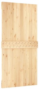 vidaXL Συρόμενη Μεσόπορτα με Μηχανισμό 100 x 210 εκ. Μασίφ Ξύλο Πεύκου
