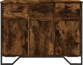 vidaXL Ντουλάπι Καπνιστή Δρυς 97x32,5x74,5 εκ. από Επεξεργ. Ξύλο