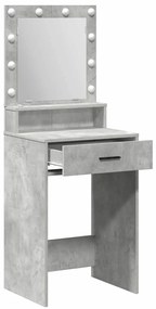 vidaXL Κομοδίνο Γκρι σκυροδέματος 50 x 41 x 135 εκ Επεξεργασμένο ξύλο