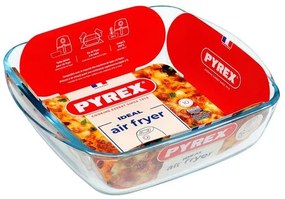 Pyrex Ταψί Από Πυράντοχο Γυαλί Για Air Fryer 25x22x7cm 2.2l Διάφανο 333329